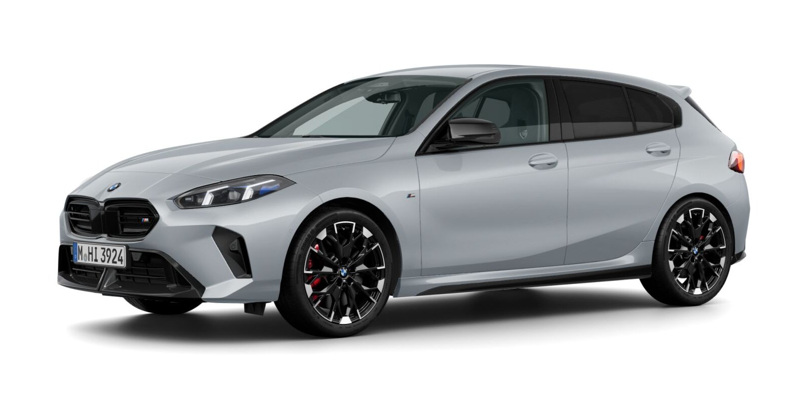 BMW M135 xDrive in Grau von vorne BMW M135 xDrive in Grau von vorne
