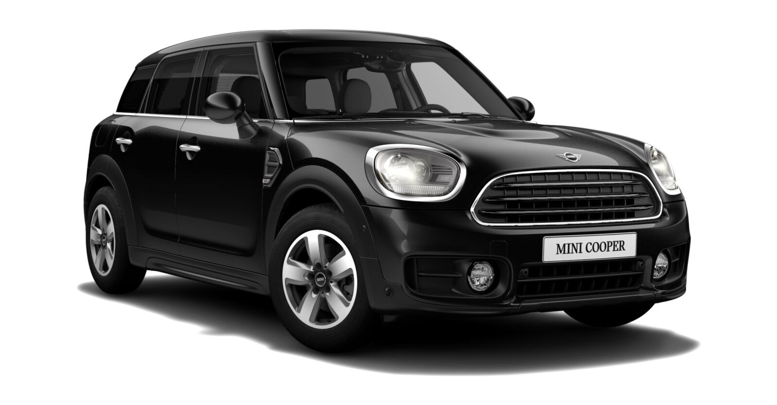 MINI Cooper Countryman in Schwarz von vorne MINI Cooper Countryman in Schwarz von vorne