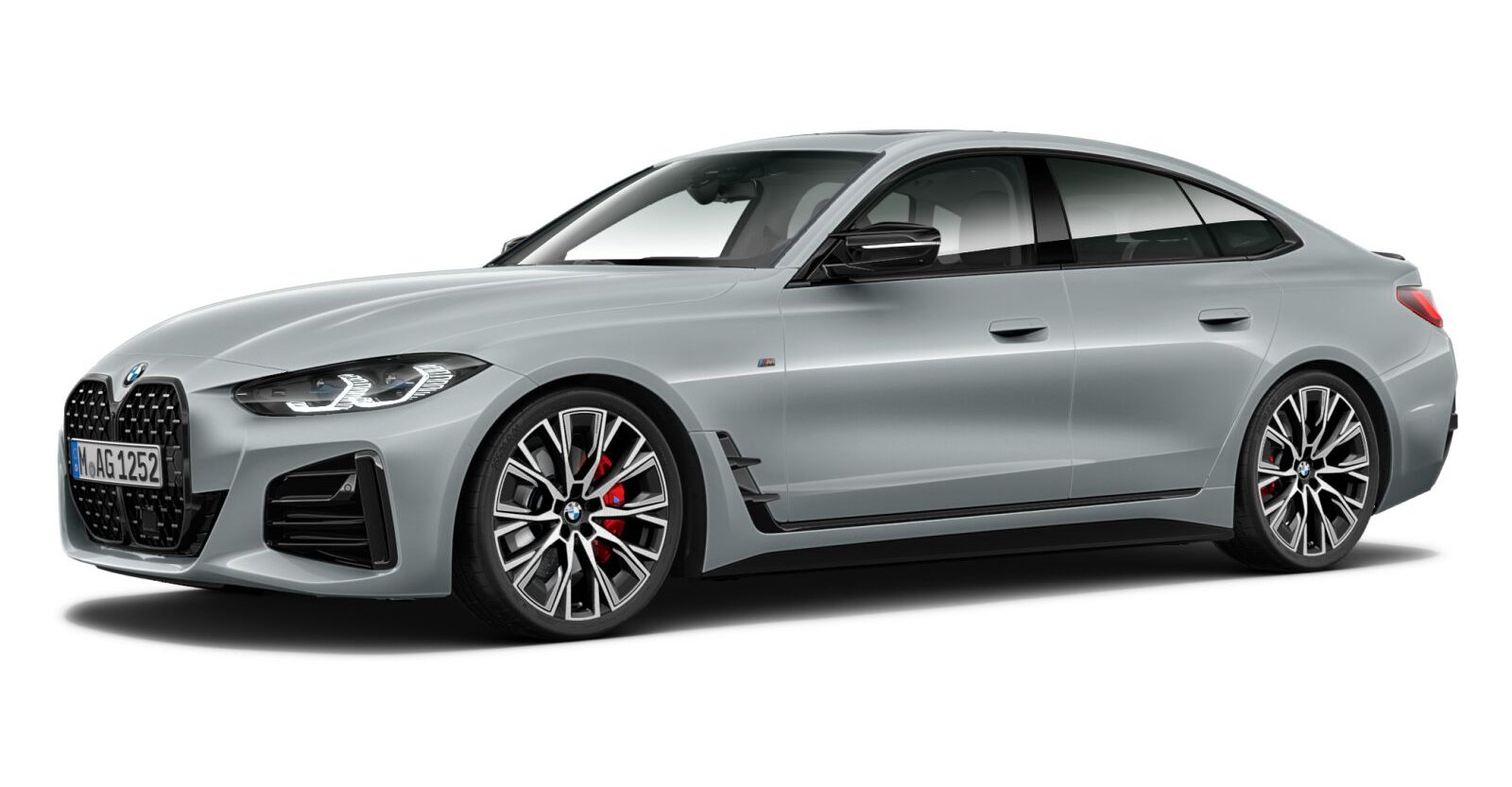 BMW M440i xDrive Gran Coupé in Grau von vorne BMW M440i xDrive Gran Coupé in Grau von vorne