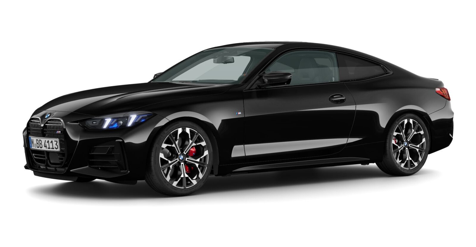 BMW M440i xDrive Coupé in Schwarz von vorne BMW M440i xDrive Coupé in Schwarz von vorne