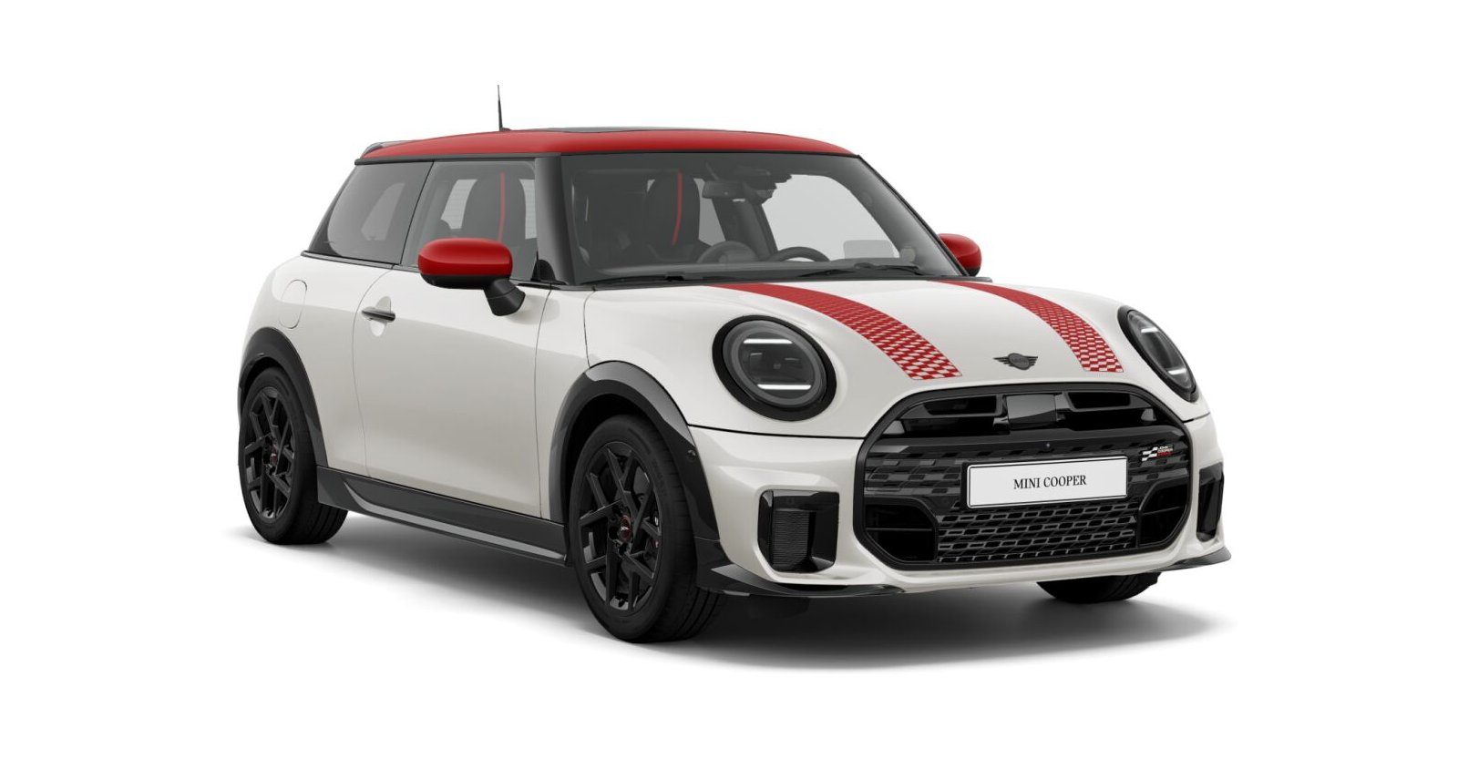 MINI Cooper S in Weiß von vorne MINI Cooper S in Weiß von vorne