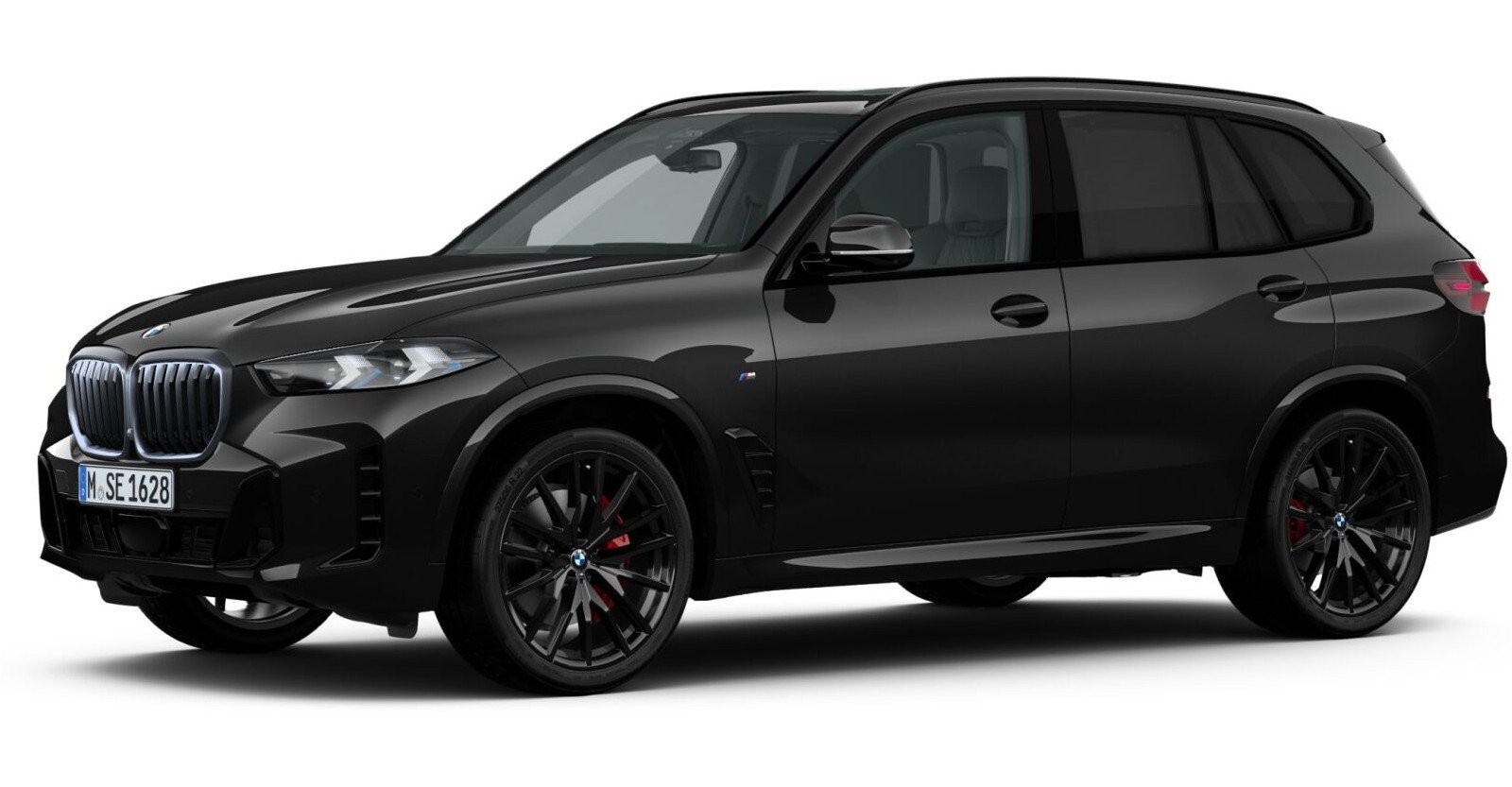 BMW X5 xDrive40d in Schwarz von vorne BMW X5 xDrive40d in Schwarz von vorne