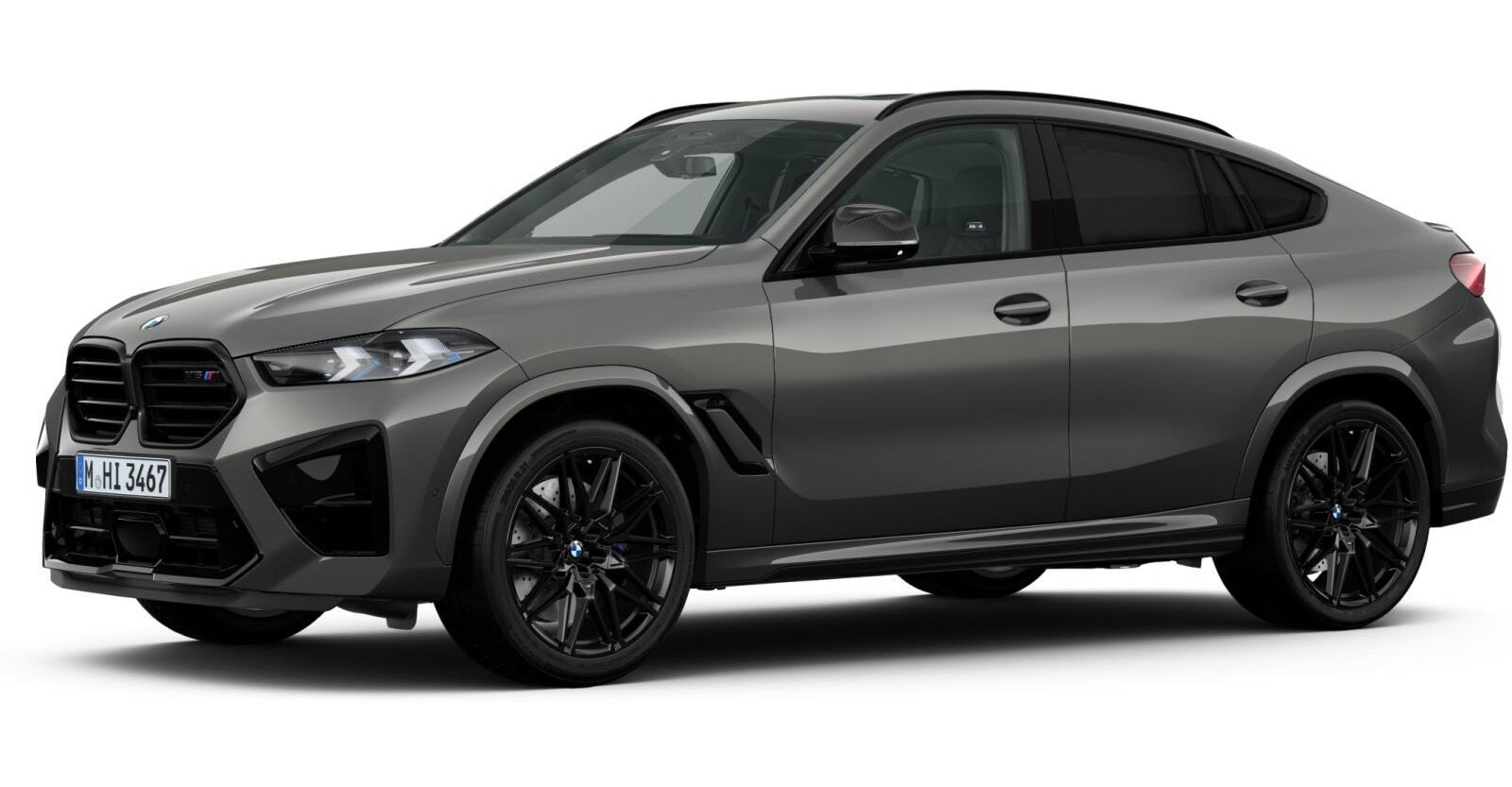 BMW X6 M in Grau von vorne