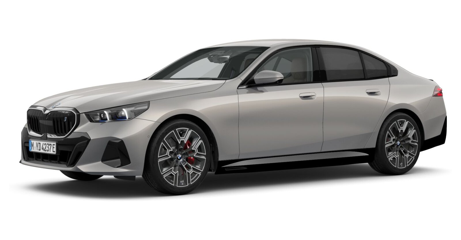BMW i5 xDrive40 Limousine in Grau von vorne