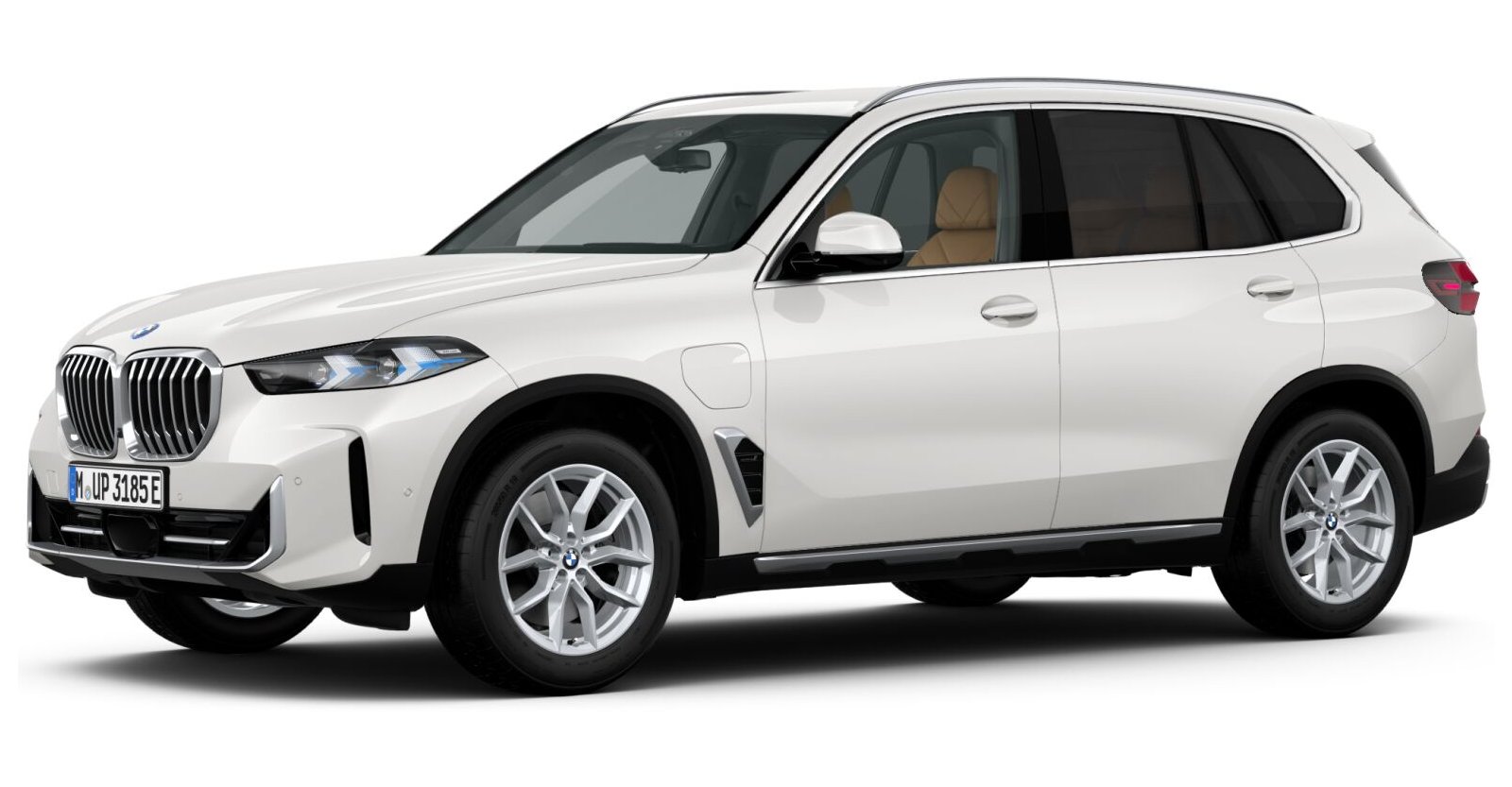 BMW X5 xDrive50e in Weiß von vorne BMW X5 xDrive50e in Weiß von vorne