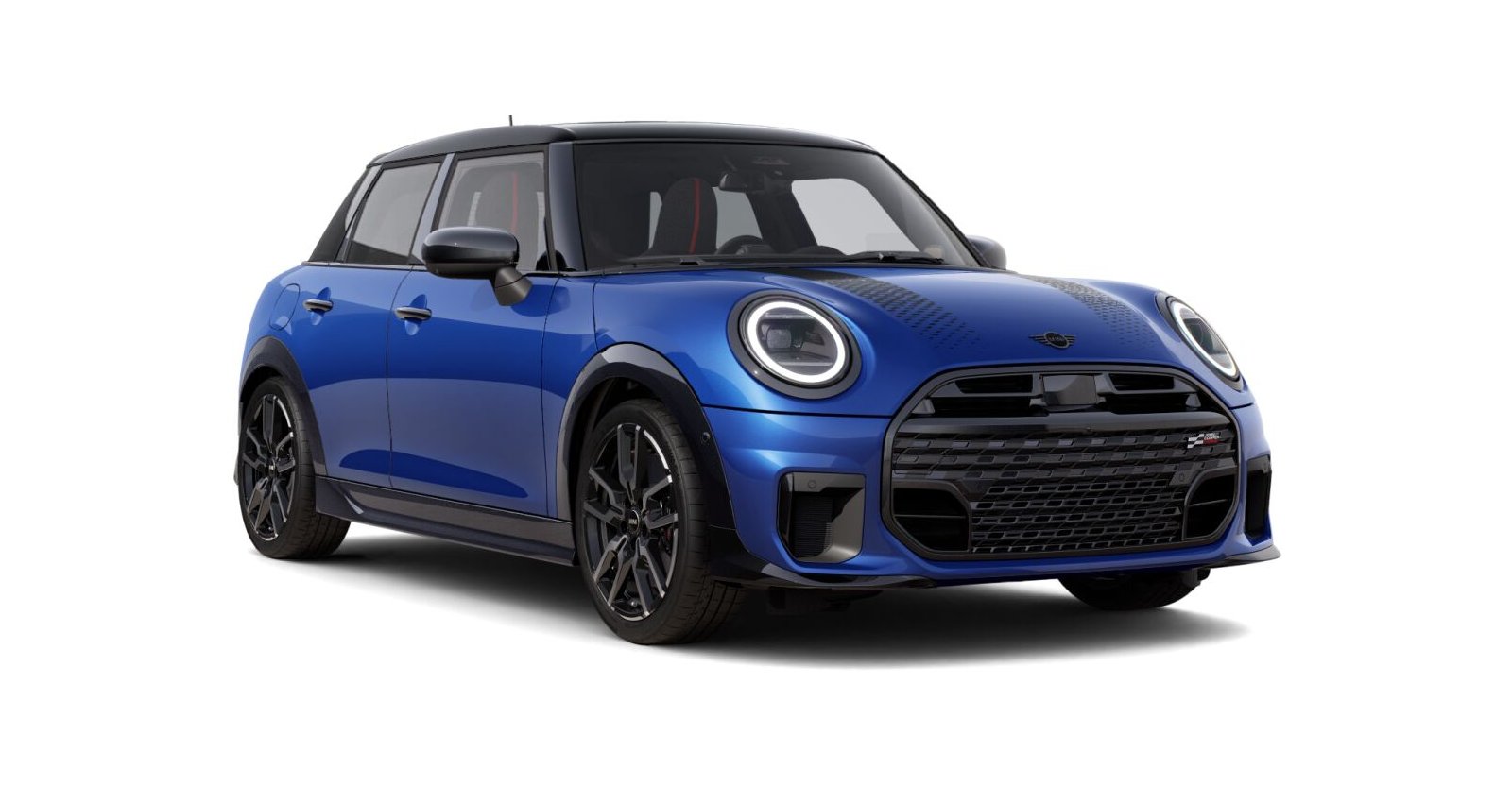 MINI Cooper S in Blau von vorne MINI Cooper S in Blau von vorne