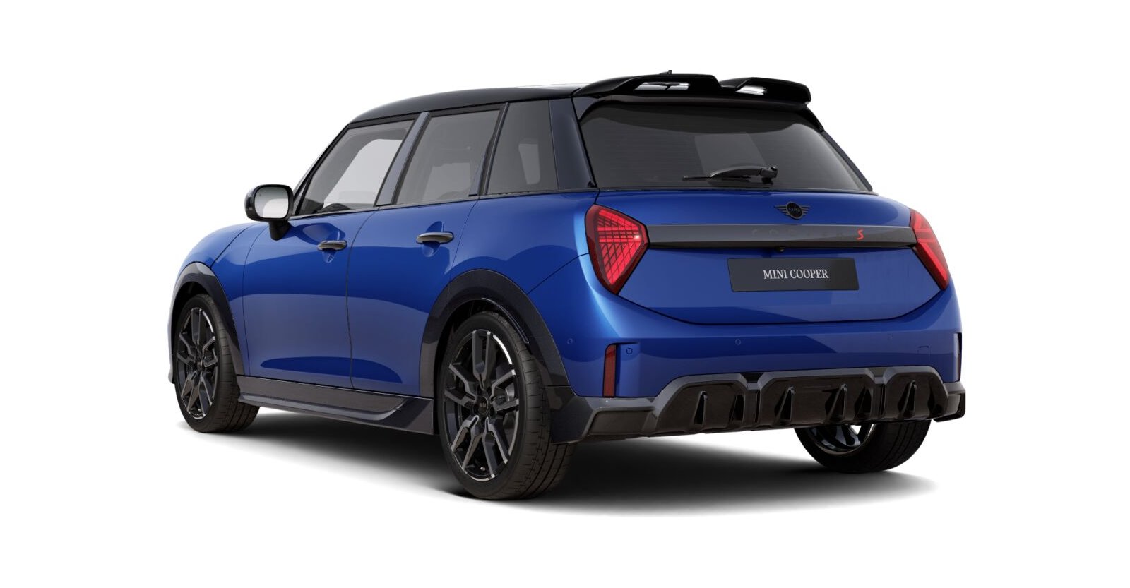 MINI MINI 5-Türer in Blau von hinten