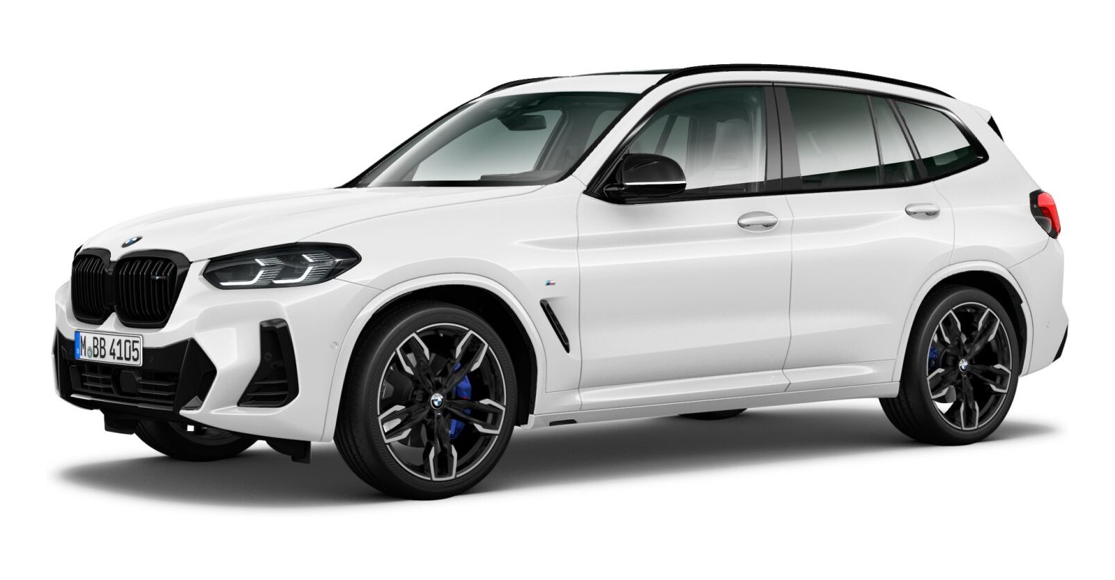 BMW X3 M40d in Weiß von vorne BMW X3 M40d in Weiß von vorne