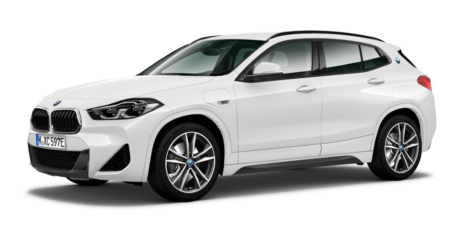 BMW X2 xDrive25e in Weiß von vorne BMW X2 xDrive25e in Weiß von vorne