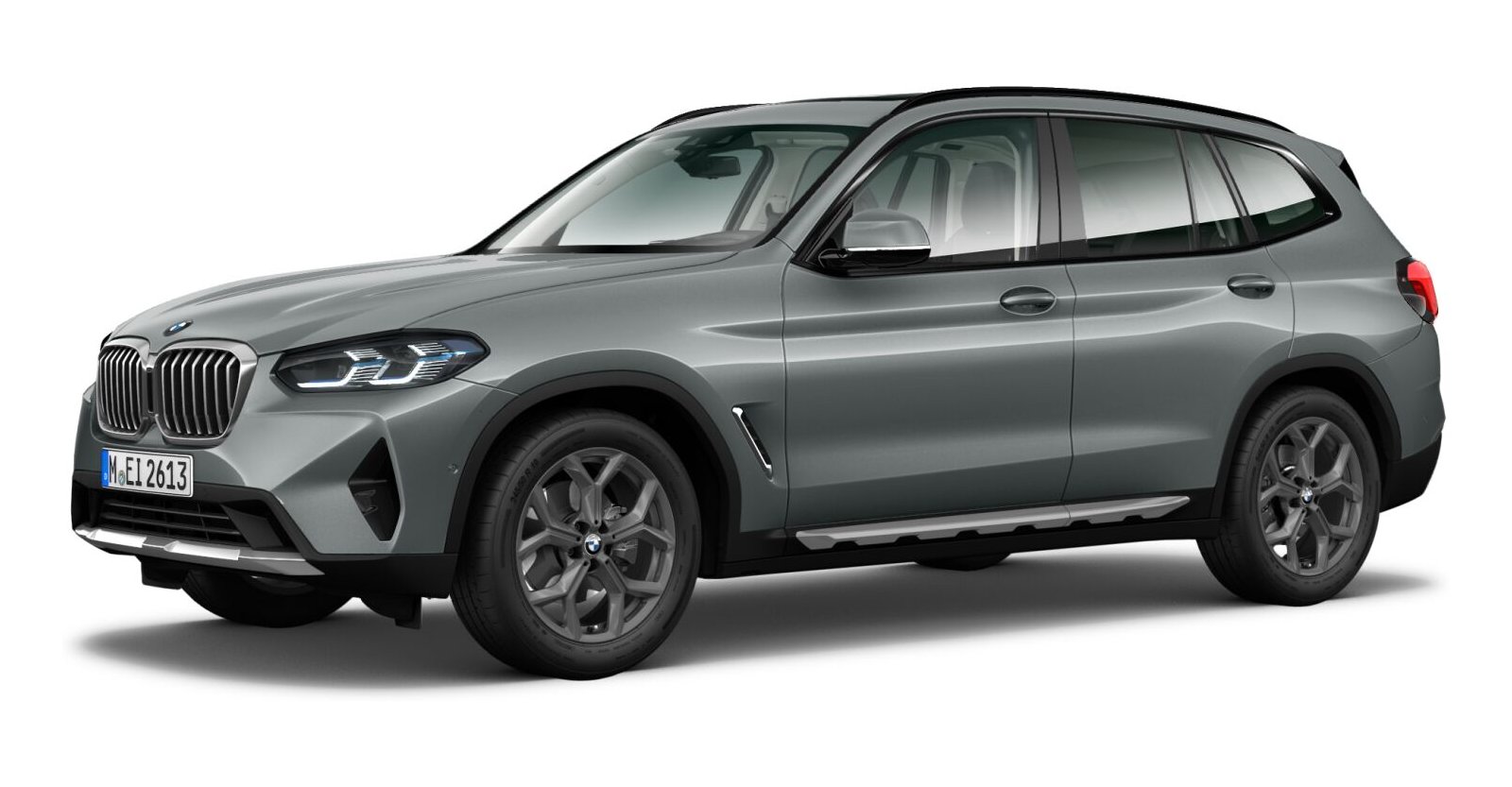 BMW X3 xDrive 30d in Grau von vorne