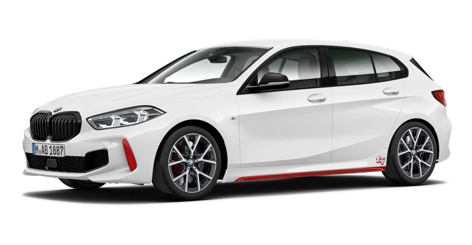 BMW 128Ti in Weiß von vorne BMW 128Ti in Weiß von vorne