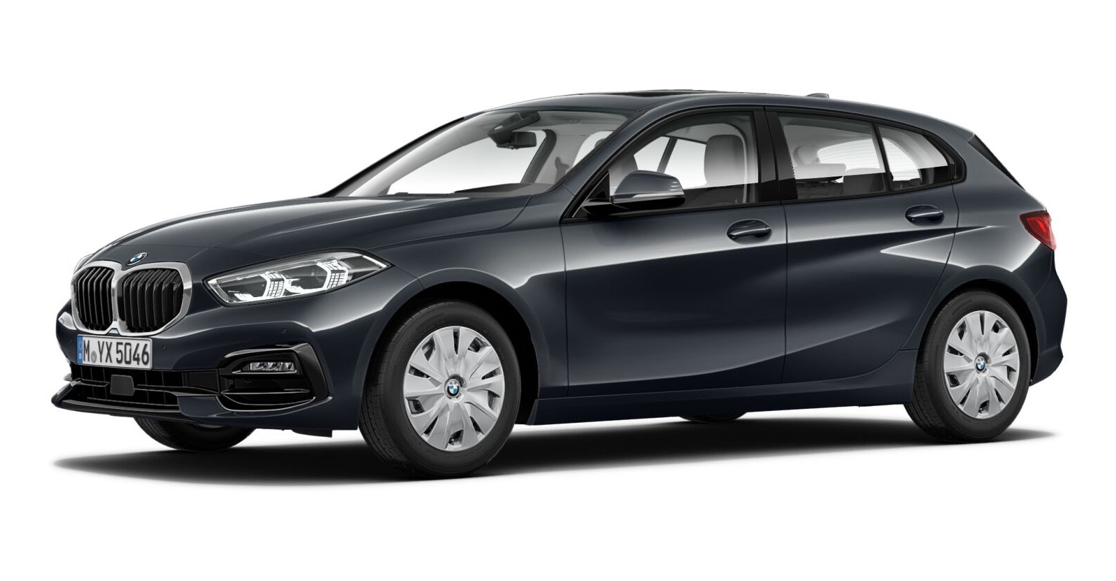 BMW 118d in Grau von vorne BMW 118d in Grau von vorne