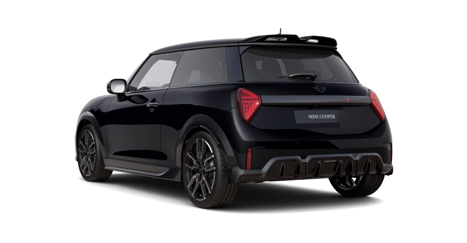 MINI MINI 3-Türer in Schwarz von hinten MINI MINI 3-Türer in Schwarz von hinten