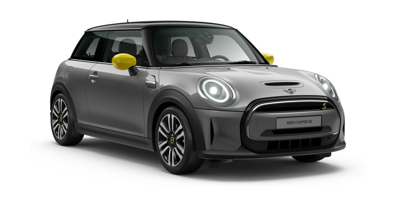 MINI Cooper SE in Grau von vorne MINI Cooper SE in Grau von vorne
