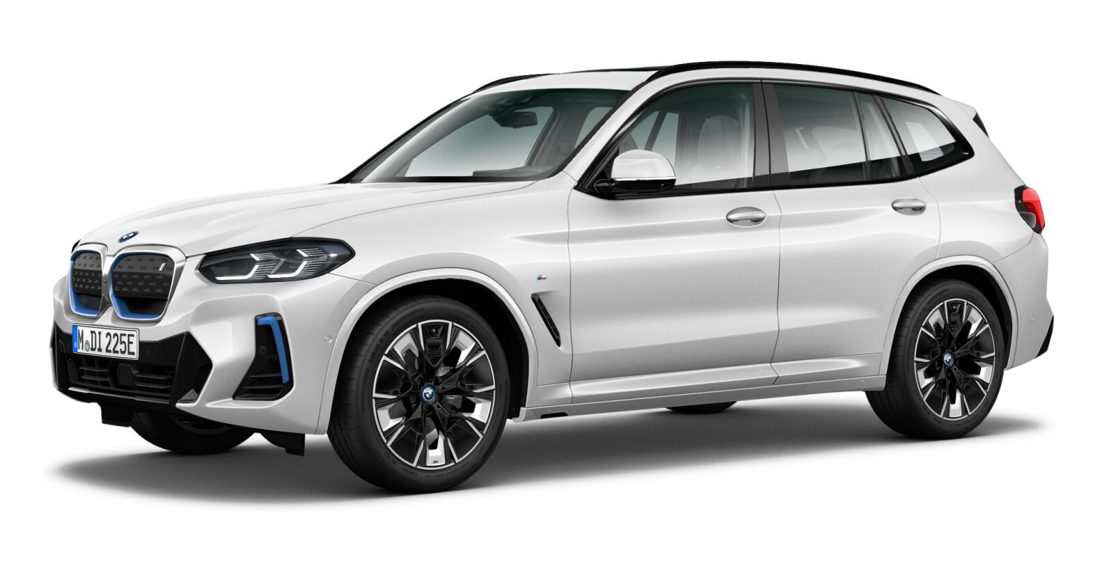 BMW iX3 in Weiß von vorne