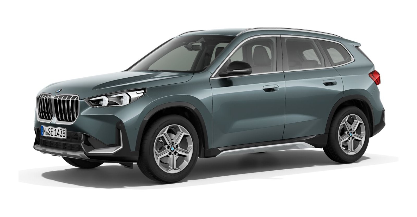 BMW X1 sDrive18d in Grün von vorne BMW X1 sDrive18d in Grün von vorne