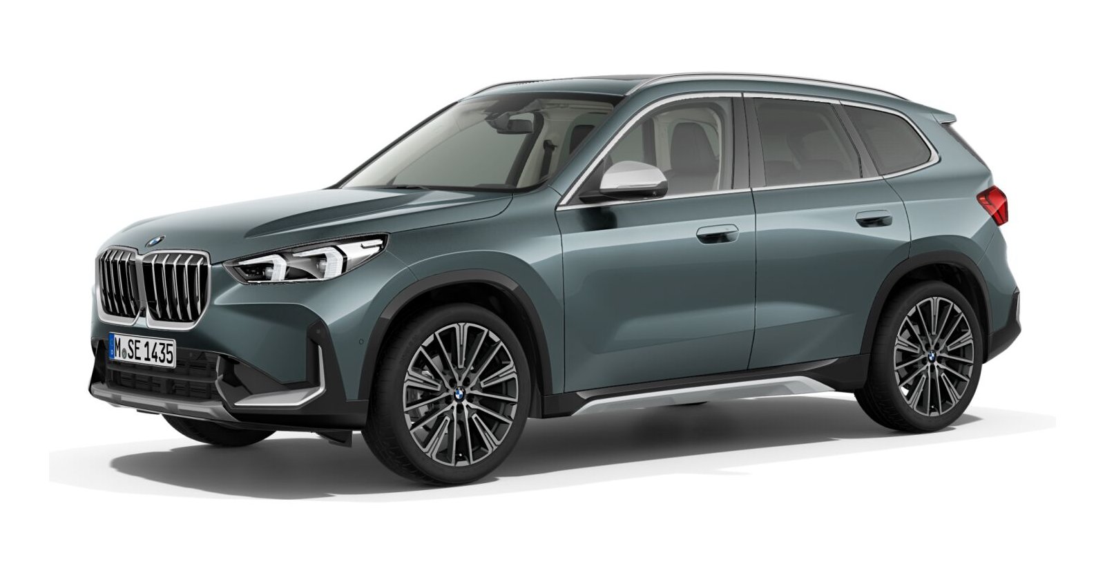 BMW X1 sDrive20i in Grün von vorne BMW X1 sDrive20i in Grün von vorne