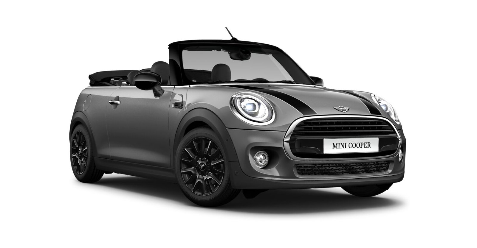 MINI Cooper Cabrio in Grau von vorne