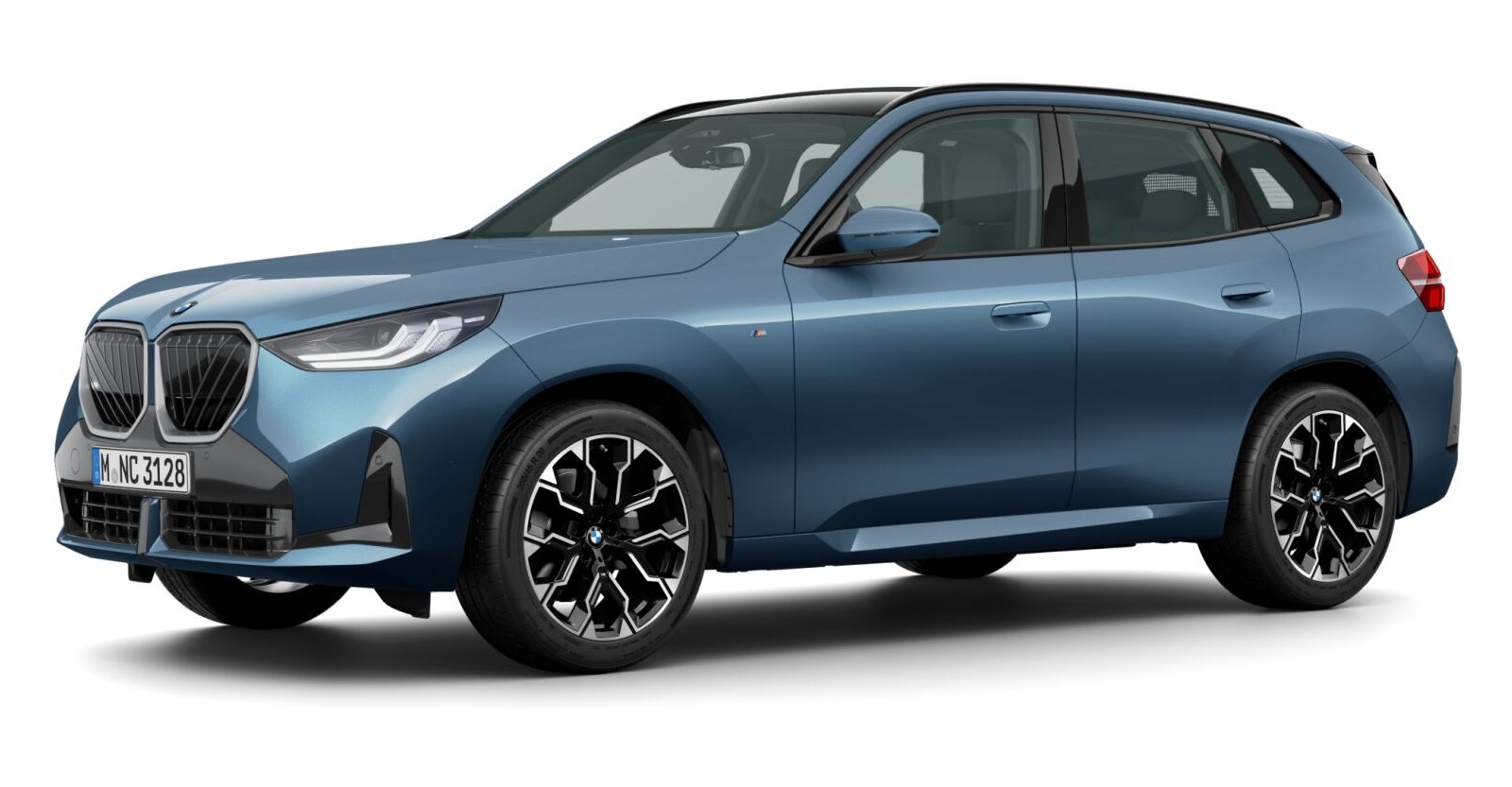 BMW X3 20 xDrive in Blau von vorne BMW X3 20 xDrive in Blau von vorne
