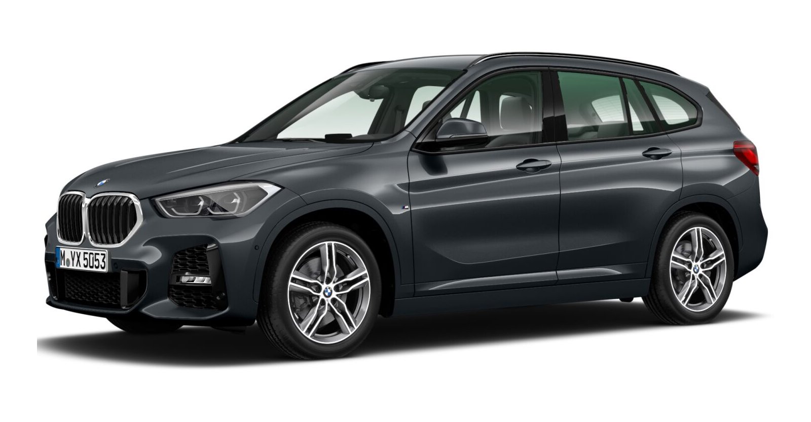 BMW X1 xDrive25i in Grau von vorne