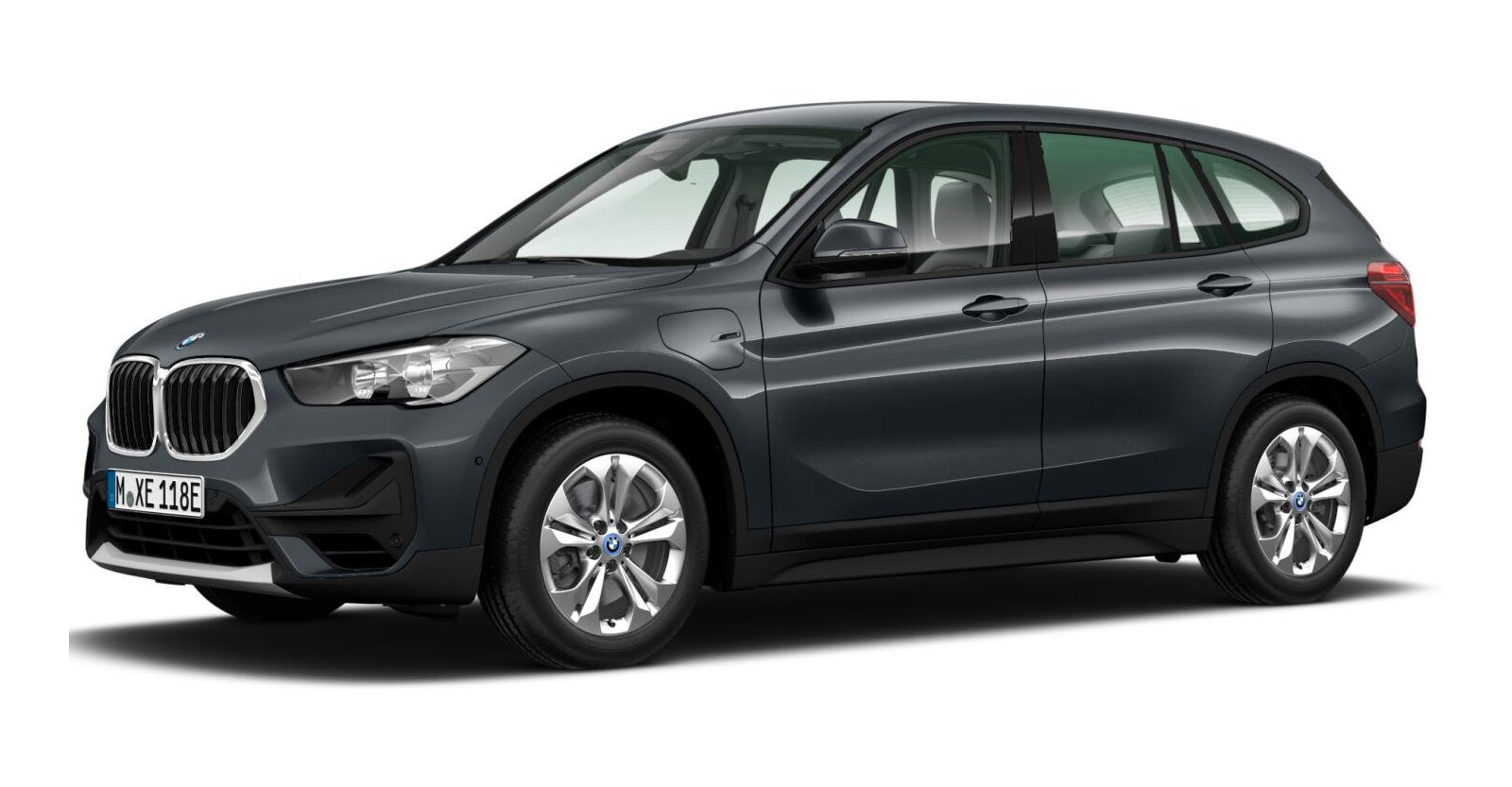 BMW X1 xDrive25e in Grau von vorne BMW X1 xDrive25e in Grau von vorne
