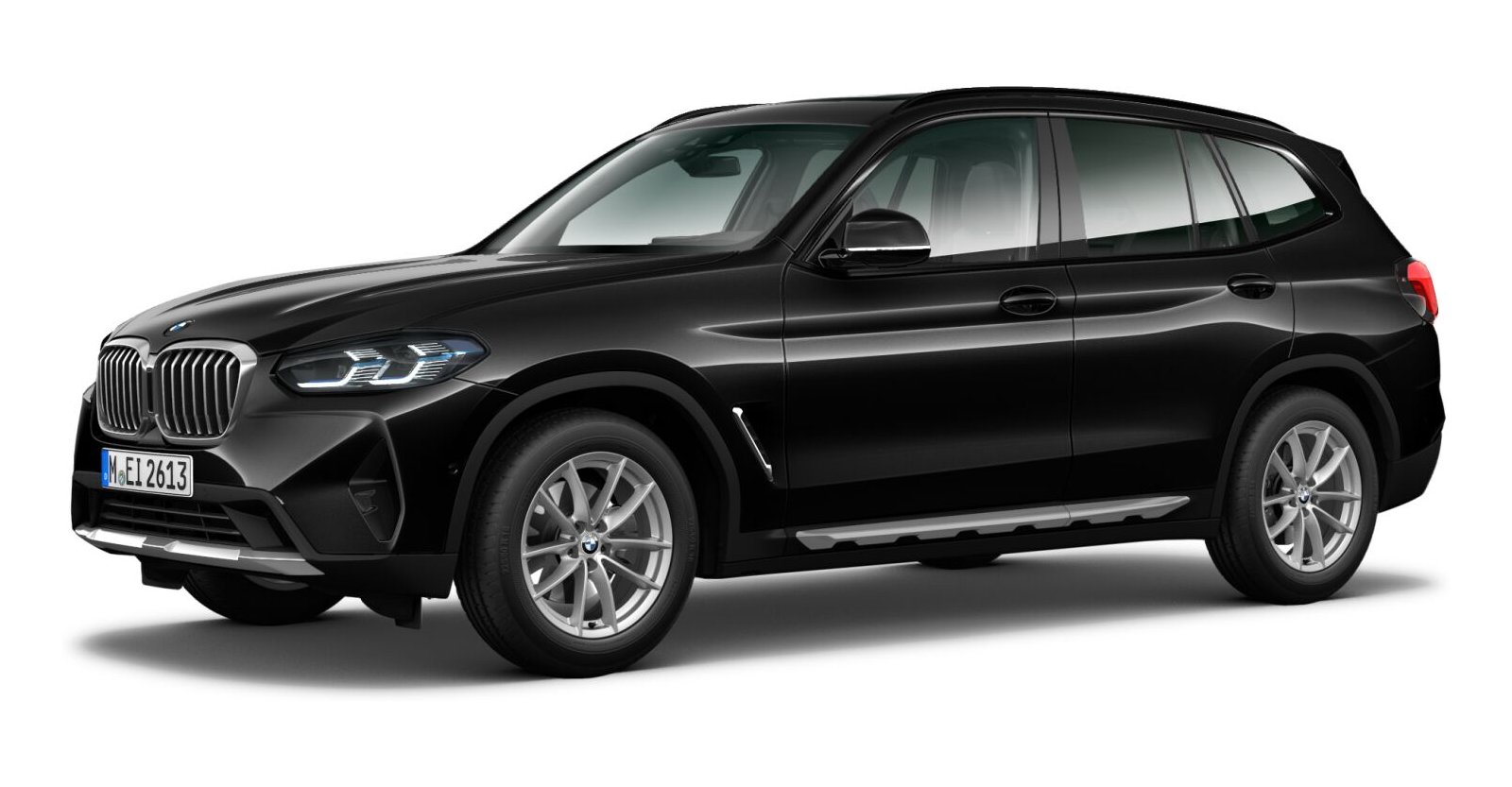 BMW X3 xDrive 20d in Schwarz von vorne BMW X3 xDrive 20d in Schwarz von vorne
