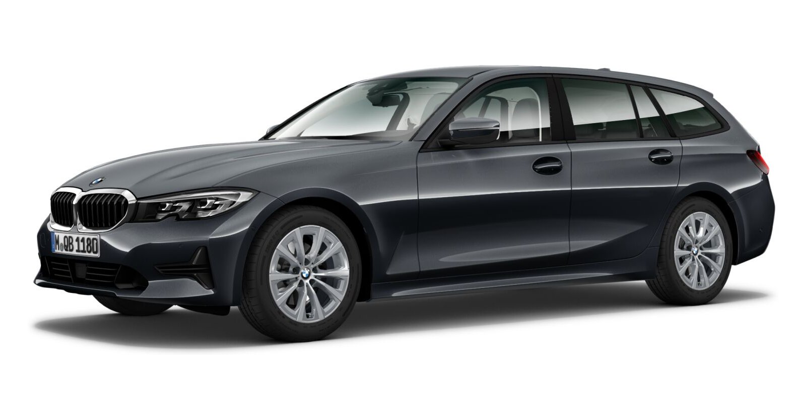 BMW 330d xDrive Touring in Grau von vorne