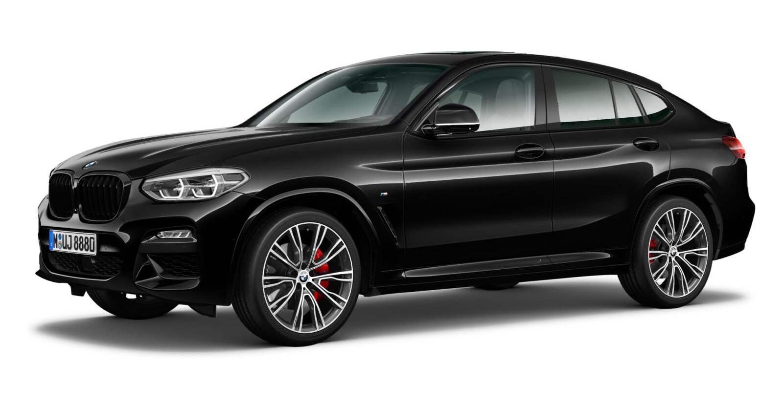 BMW X4 xDrive30d in Schwarz von vorne