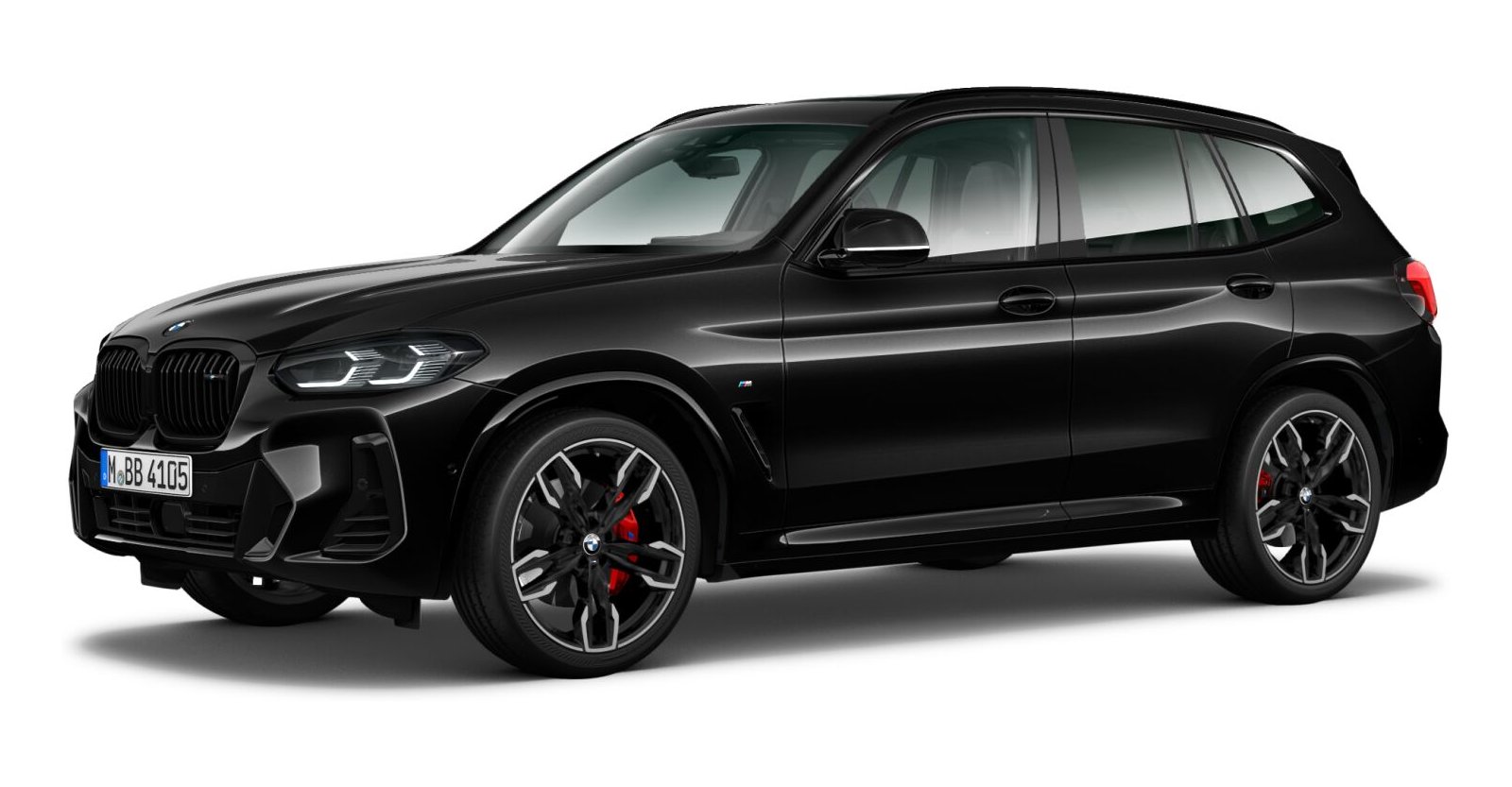 BMW X3 M40d in Schwarz von vorne