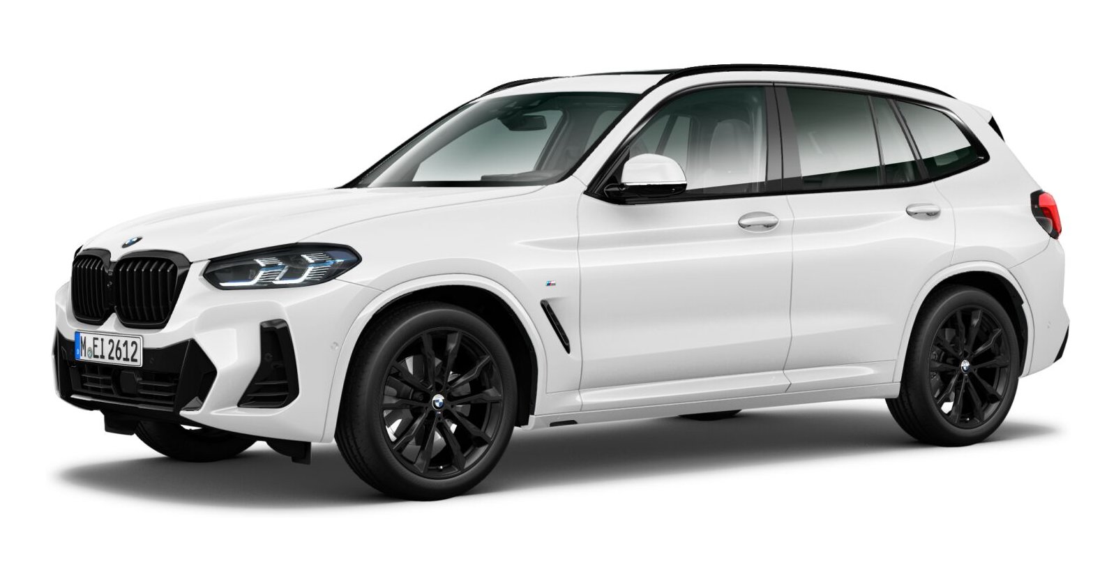 BMW X3 xDrive 30d in Weiß von vorne