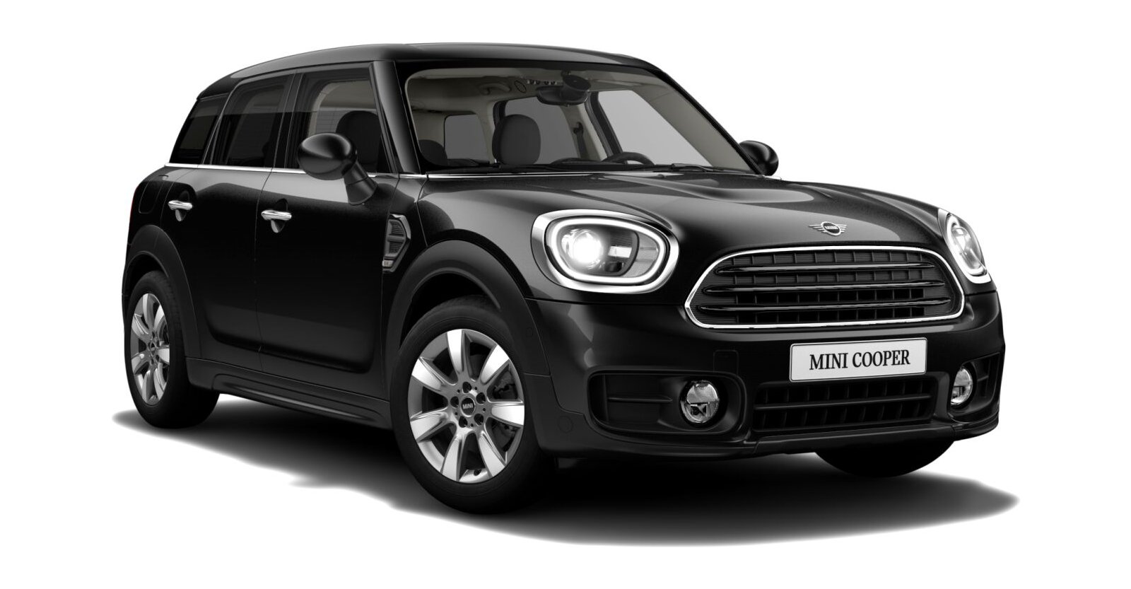 MINI Cooper Countryman in Schwarz von vorne MINI Cooper Countryman in Schwarz von vorne