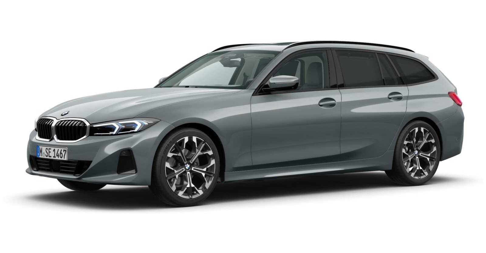 BMW 330d xDrive Touring in Grau von vorne