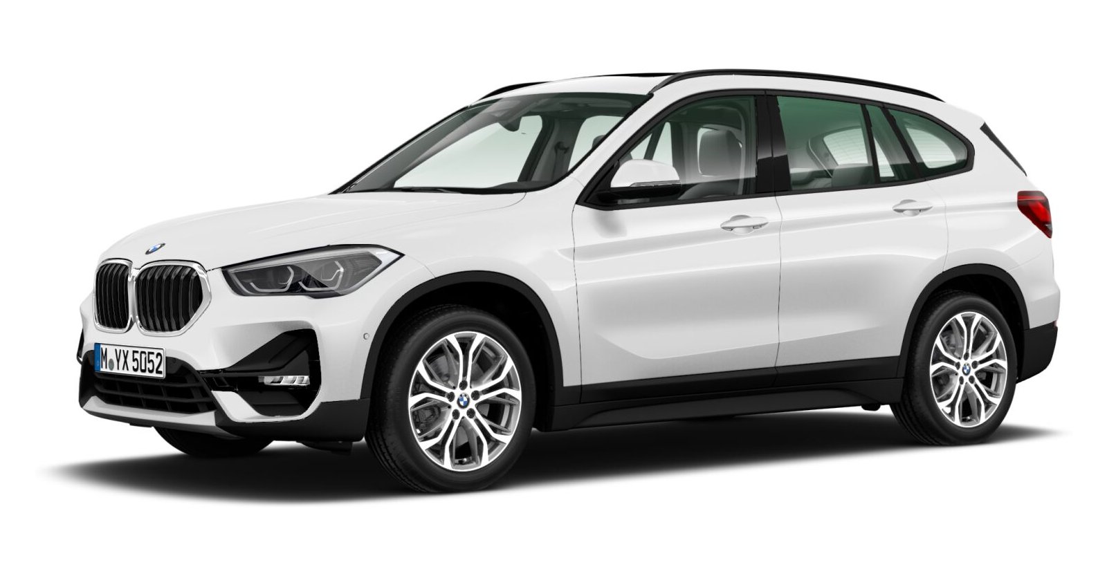 BMW X1 xDrive20d in Weiß von vorne