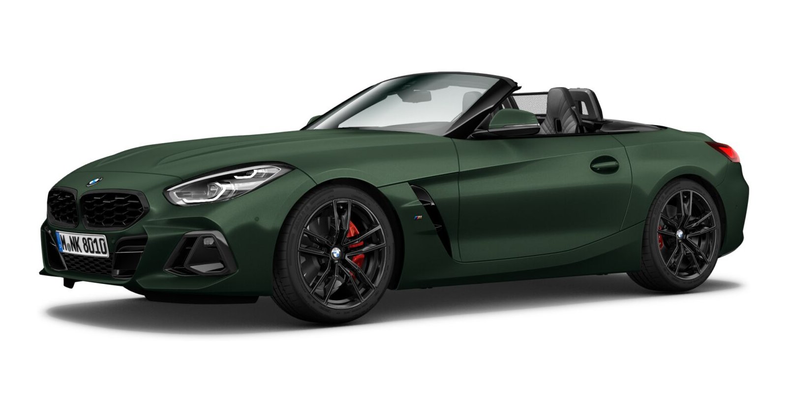 BMW Z4 M40i in Grün von vorne BMW Z4 M40i in Grün von vorne