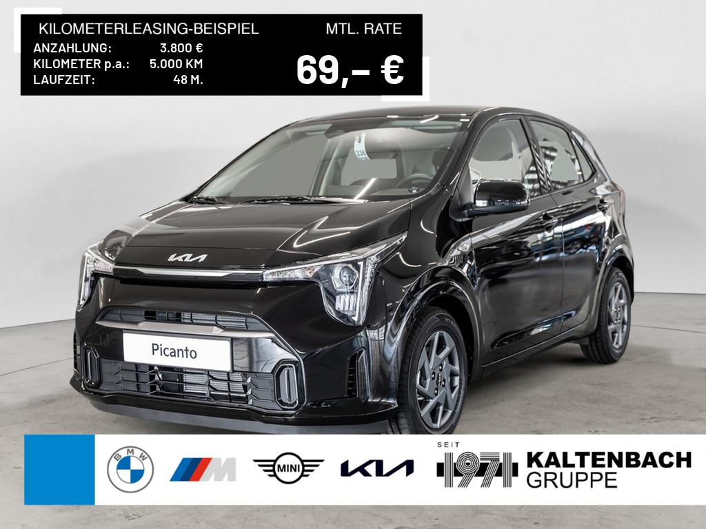 KIA Picanto 1.0 Vision in Schwarz von vorne KIA Picanto 1.0 Vision in Schwarz von vorne