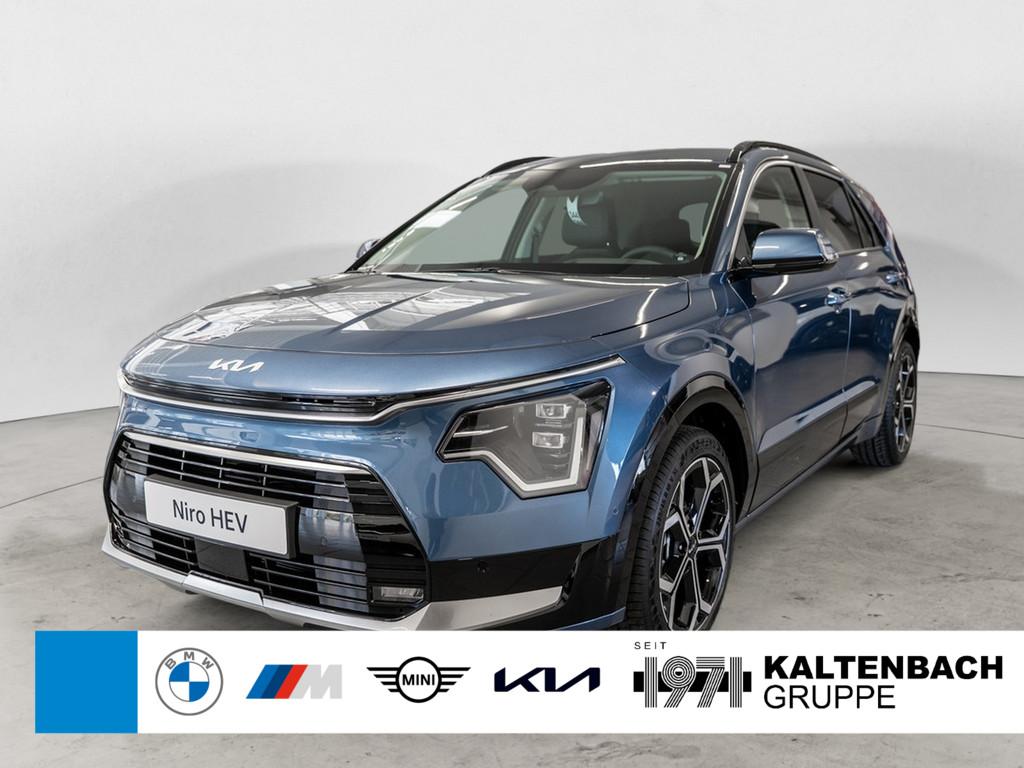 KIA Niro 1.6 Hybrid Spirit DCT 18Z TEC REX in Blau von vorne KIA Niro 1.6 Hybrid Spirit DCT 18Z TEC REX in Blau von vorne