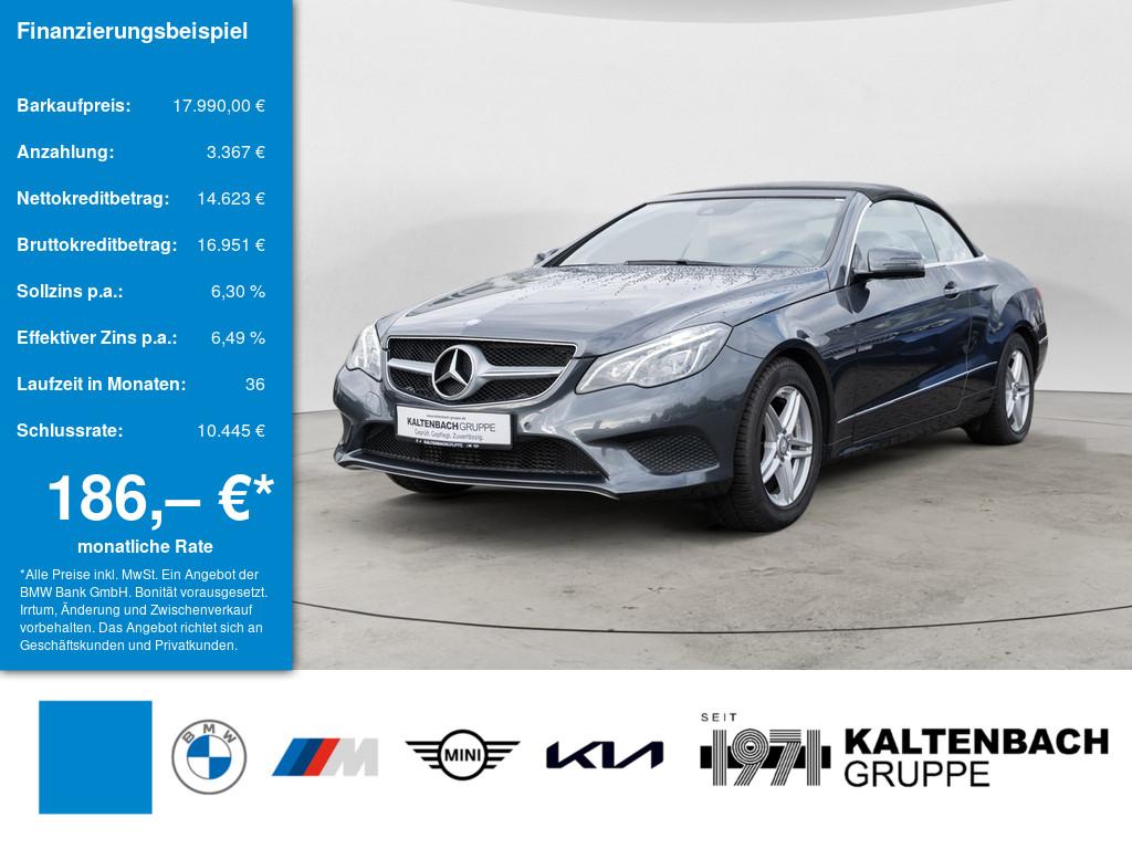 MERCEDES-BENZ E 220 d Cabrio in Grau von vorne MERCEDES-BENZ E 220 d Cabrio in Grau von vorne