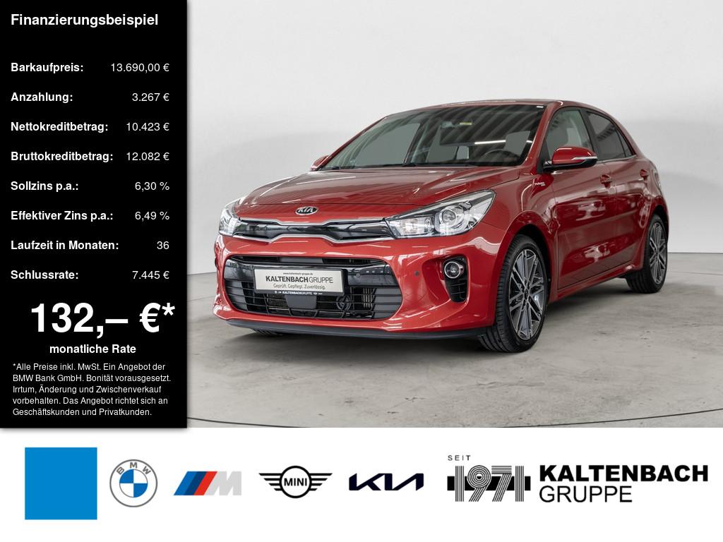 KIA Rio 1.0 T-GDI Platinum Edition in Rot von vorne KIA Rio 1.0 T-GDI Platinum Edition in Rot von vorne