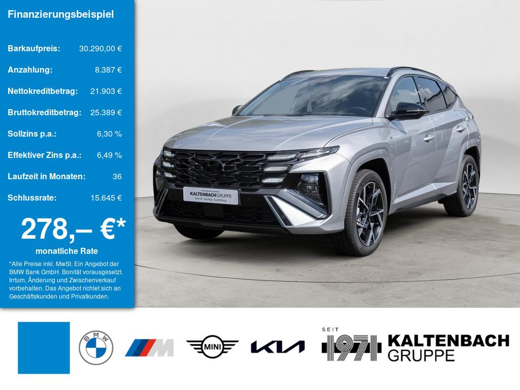 HYUNDAI Tucson 1.6 T-GDi N-Line in Silber von vorne HYUNDAI Tucson 1.6 T-GDi N-Line in Silber von vorne