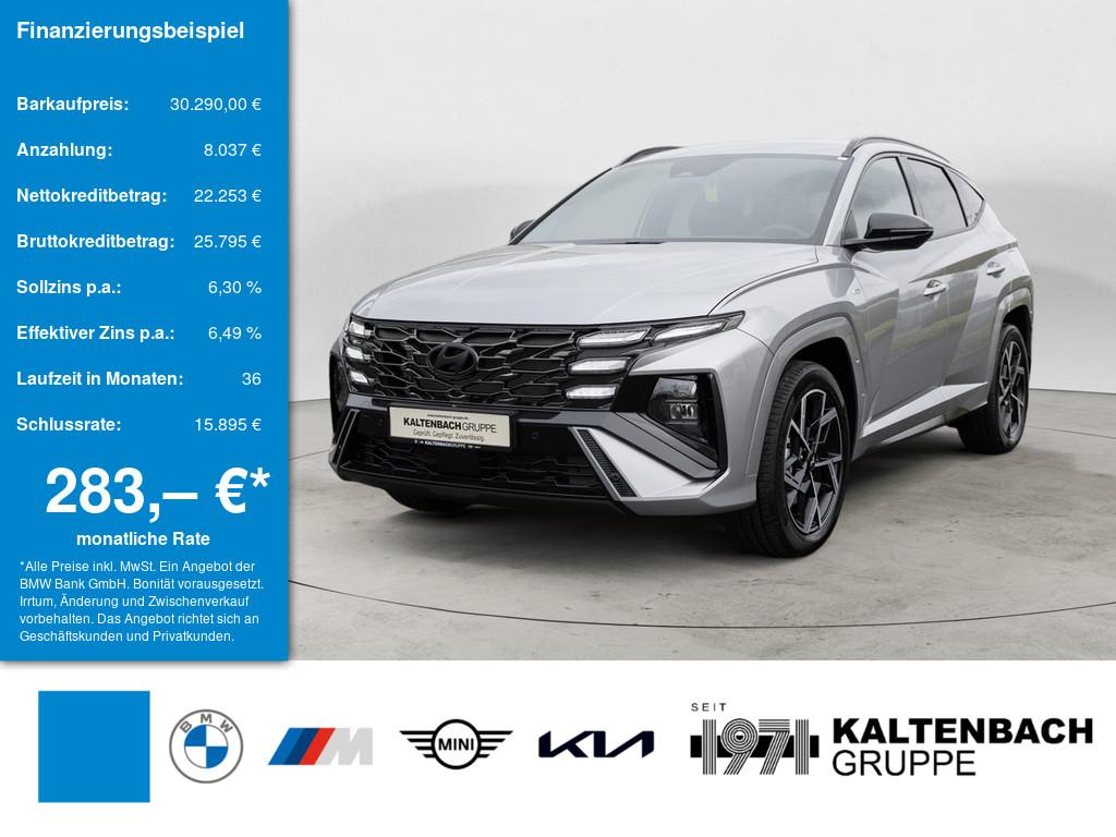 HYUNDAI Tucson 1.6 T-GDi N-Line in Silber von vorne HYUNDAI Tucson 1.6 T-GDi N-Line in Silber von vorne