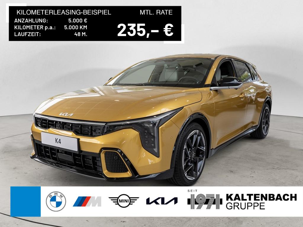 KIA K4 1.6 T-GDi 180 GT-Line in Gold von vorne KIA K4 1.6 T-GDi 180 GT-Line in Gold von vorne