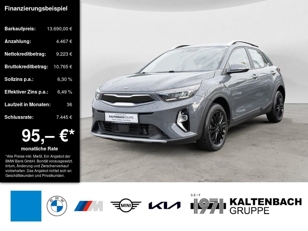 KIA Stonic 1.0 T-GDI Vision in Grau von vorne KIA Stonic 1.0 T-GDI Vision in Grau von vorne