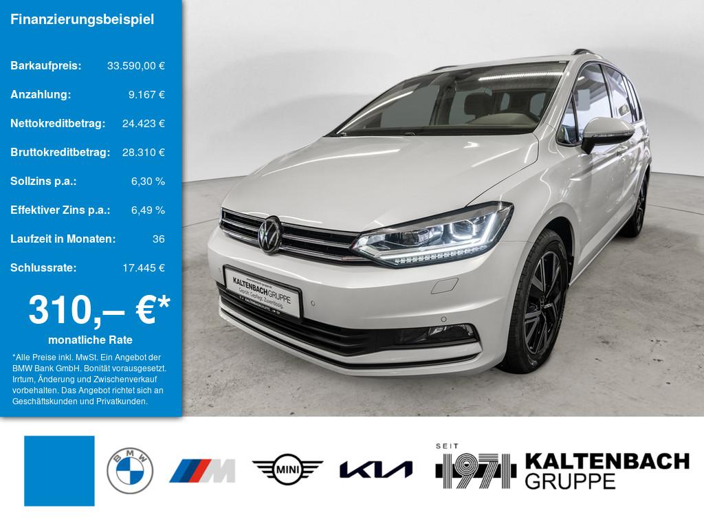VW Touran 1.5 TSI Comfortline in Weiß von vorne