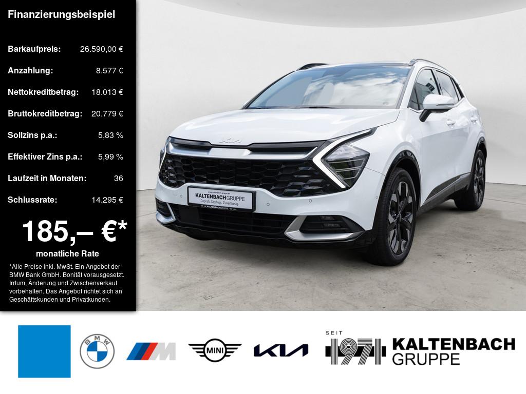 KIA Sportage 1.6 T-GDI Spirit 4WD in Weiß von vorne KIA Sportage 1.6 T-GDI Spirit 4WD in Weiß von vorne