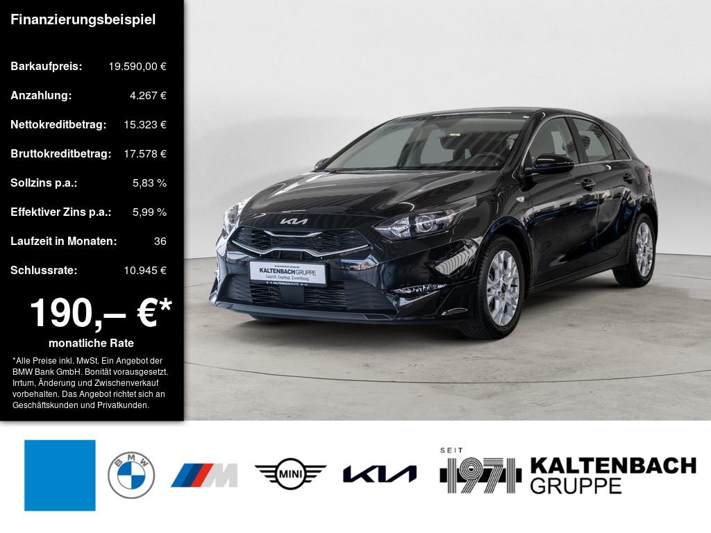 KIA Ceed 1.5 T-GDI Vision in Schwarz von vorne KIA Ceed 1.5 T-GDI Vision in Schwarz von vorne