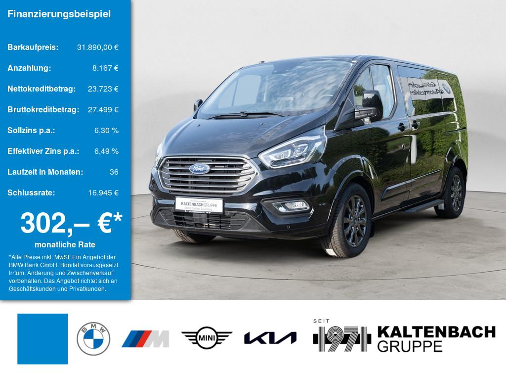 FORD Tourneo Custom 310 L1 Titanium X in Schwarz von vorne FORD Tourneo Custom 310 L1 Titanium X in Schwarz von vorne