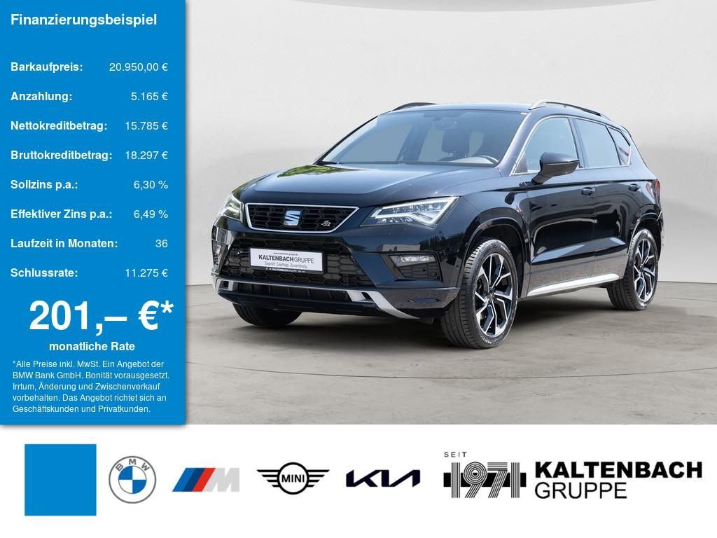 SEAT Ateca 2.0 TDI FR 4Drive in Schwarz von vorne SEAT Ateca 2.0 TDI FR 4Drive in Schwarz von vorne