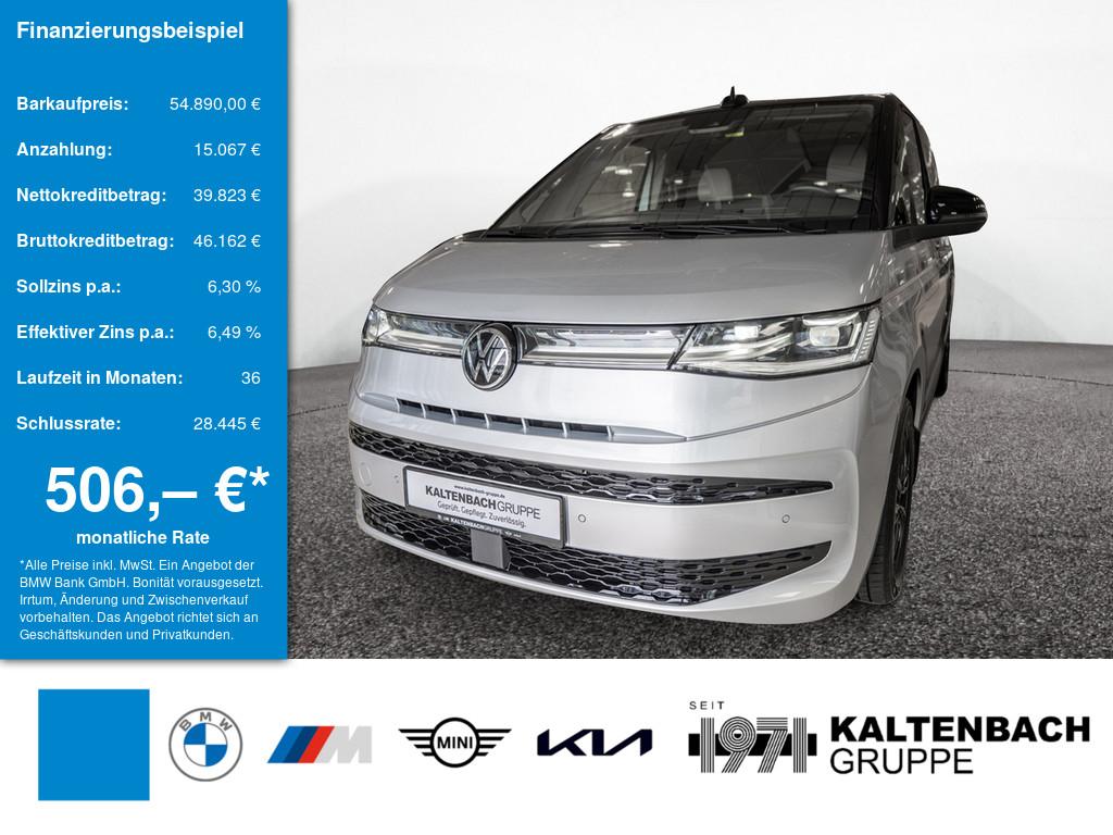 VW T7 Multivan 2.0 TDI Edition lang in Silber von vorne