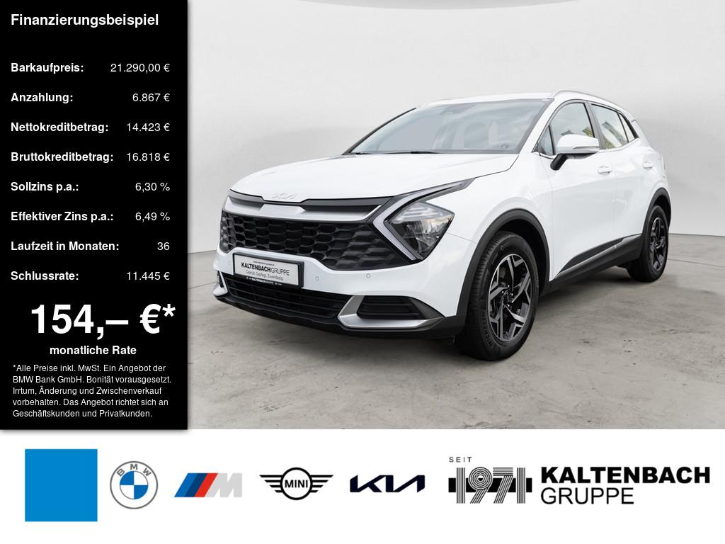 KIA Sportage 1.6 T-GDi Edition 7 in Weiß von vorne KIA Sportage 1.6 T-GDi Edition 7 in Weiß von vorne