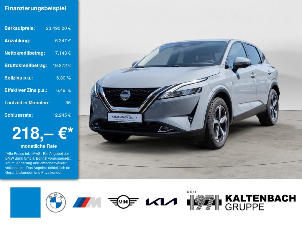 NISSAN Qashqai 1.3 DIG-T N-Connecta in Grau von vorne NISSAN Qashqai 1.3 DIG-T N-Connecta in Grau von vorne
